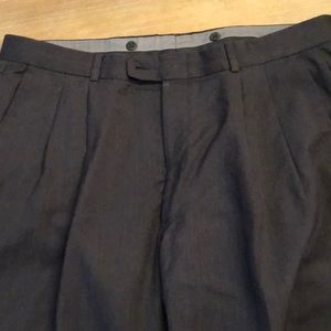 Men’s dark gray dress slacks
